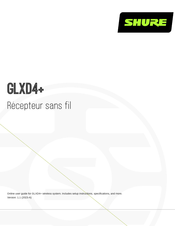 Shure GLXD4+ Mode D'emploi
