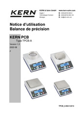 KERN&SOHN PCB 10000-1 Notice D'utilisation