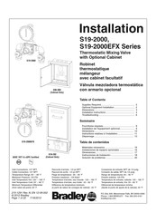 Bradley S19-2000 Série Installation