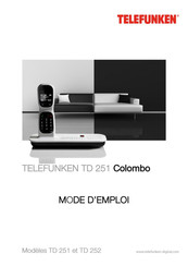 Telefunken TD 252 Colombo Mode D'emploi