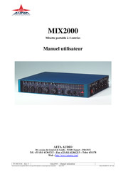 AETA AUDIO MIX2000 Manuel Utilisateur