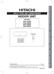 Hitachi RAK-35RXE Mode D'emploi