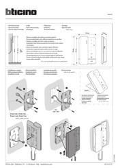 Bticino 344292 Mode D'emploi