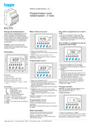 Hager EG 270 Notice D'instructions