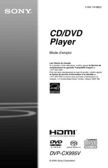 Sony DVP-CX995V Mode D'emploi