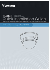 Vivotek FD8131 Guide D'installation Rapide