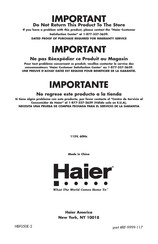 Haier BrewMaster HBF050E Instructions D'installation