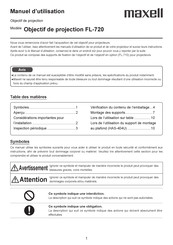 Maxell FL-720 Manuel D'utilisation