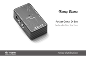 thomann Harley Benton Pocket Guitar DI Box JDI-01 Notice D'utilisation