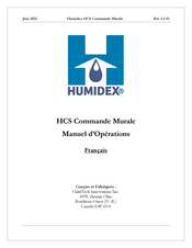 Humidex HCS-BS Guide D'opérations Usuelles