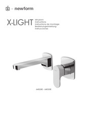 newform X-LIGHT 64030E Instructions De Montage