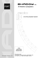 Fbt SHADOW 142L Manuel D'installation