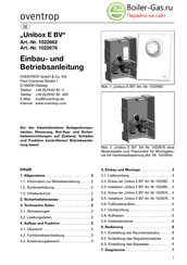 oventrop Unibox E BV Mode D'emploi