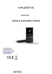 Majestic BT 8057R MP4 Notice D'instructions