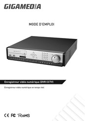 gigamedia GGM DVR16RW Mode D'emploi