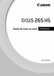 Canon IXUS 265 HS Guide De Mise En Route