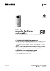 Siemens QAX50 1 Serie Mode D'emploi