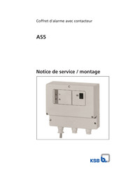 KSB AS5 Notice De Service / Montage