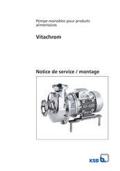 KSB Vitachrom 50-125 Notice De Service / Montage