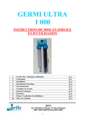 JETLY Germi Ultra 1 000 Instructions De Mise En Service Et D'utilisation