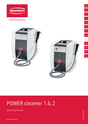 Renfert POWER steamer 2 Guide De Démarrage Rapide