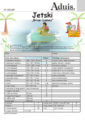 Aduis Jetski Brise-Lames Instructions De Montage