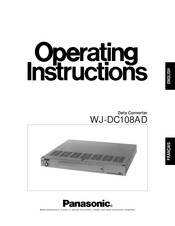 Panasonic WJ-DC108AD Instructions D'utilisation