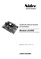 Nidec Leroy-Somer LICARE Instructions De Mise En Service Et D'entretien