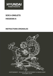 Hyundai HSO20305-A Instructions Originales