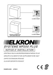 Elkron MP 200 Notice D'installation