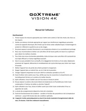Easypix goxtreme VISION 4K Manuel De L'utilisateur