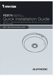 Vivotek Supreme FE8174 Guide D'installation Rapide