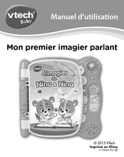 VTech baby Mon premier imagier parlant Manuel D'utilisation