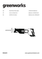 GreenWorks RSG401 Manuel D'opérateur