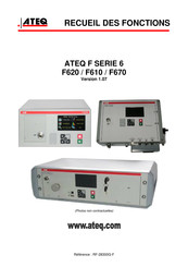 ATEQ F 6 Série Mode D'emploi