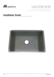 aquabrass U10-2718-10-SS Guide D'installation