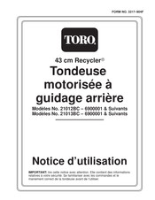 Toro 21013BC Notice D'utilisation