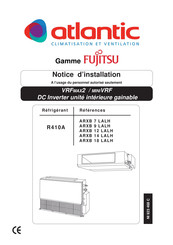 Atlantic Fujitsu ARXB 12 LALH Notice D'installation