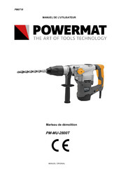 Powermat PM-MU-2800T Manuel De L'utilisateur