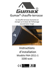 Gumax PAH-2011-1 Instructions D'installation