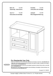 Walker Edison SLLK5B Instructions De Montage