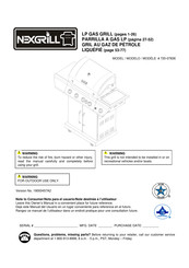 Nexgrill 720-0783E Mode D'emploi