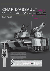 MRC CHAR D'ASSAULT RC1/24 M1A2 ABRAMS Manuel D'instructions