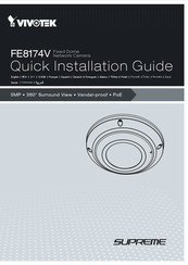 Vivotek SUPREME FE8174V Guide De Démarrage Rapide