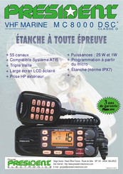 PRESIDENT MC-8000 DSC Guide Rapide