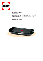 Tefal CB 6500 12 Guide D'utilisation