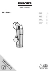 Kärcher BP 2 Cistern Mode D'emploi