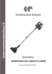 CONTINENTAL EDISON CEVC627XA2 Guide D'instructions