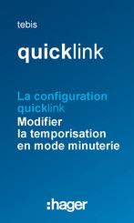 hager tebis quicklink Mode D'emploi