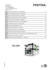 Festool CTL SYS Notice D'utilisation D'origine